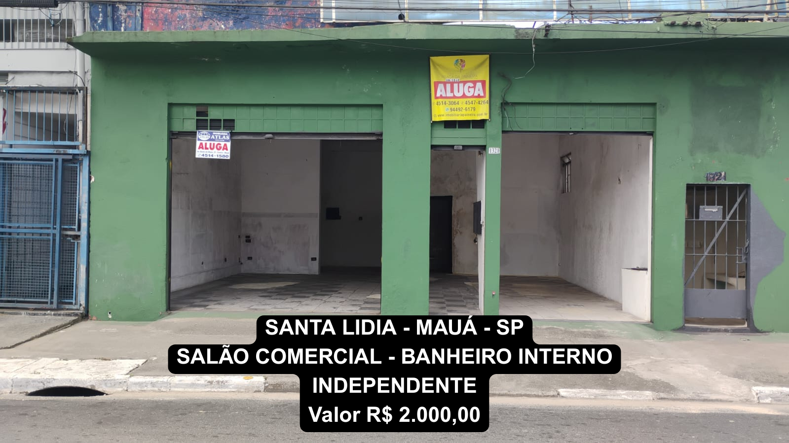 SANTA LIDIA - MAUÁ - SP SALÃO COMERCIAL - BANHEIRO INDEPENDENTE Valor R$ 2.000,00.png