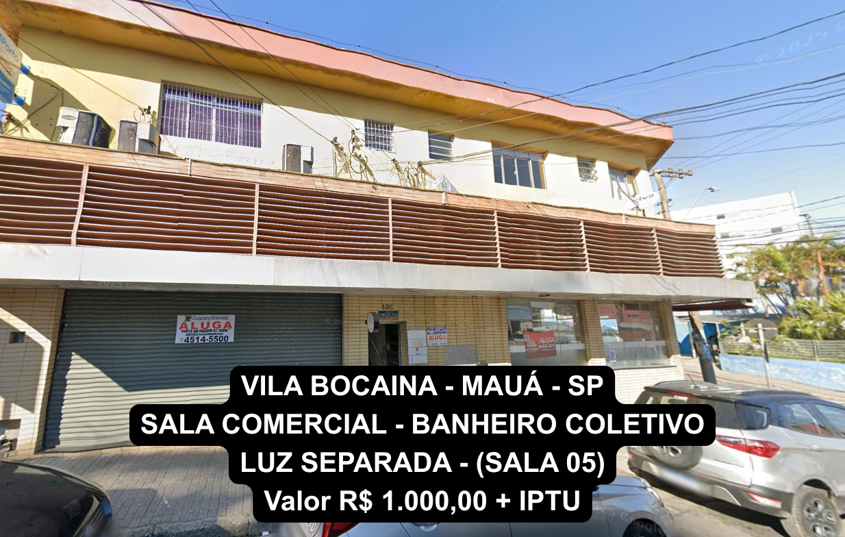 VILA BOCAINA - MAUÁ - SP SALA COMERCIAL - BANHEIRO SEPARADA LUZ SEPARADA (SALA 01) Valor R$ 1.200,00 (2).png